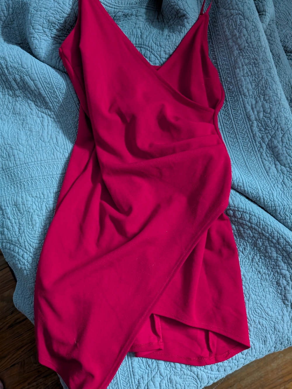 Emerald Sundae Red Slip Dress